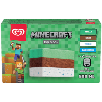 Algida Minecraft Big Block Zmrzlina