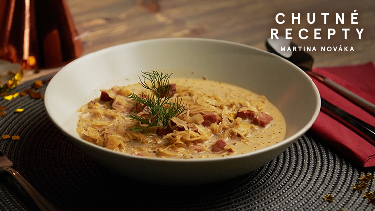 Kapustnica
s klobásou a so sušenými slivkami