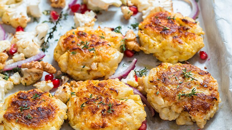 Květákové placičky s bramborami