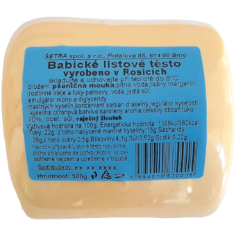 Šetra Babické listové těsto
