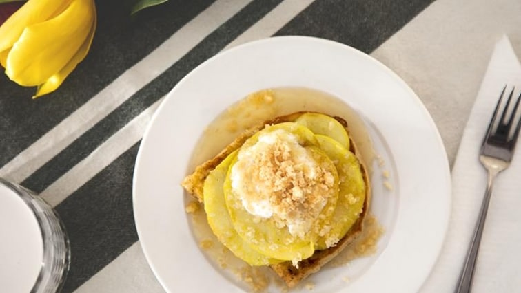 Francouzské toasty s jablky