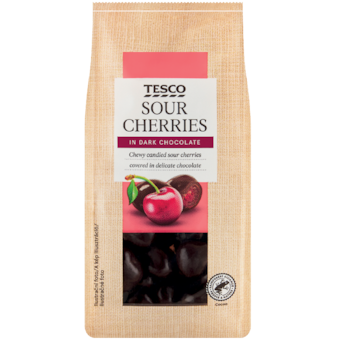 Tesco Kandované višně v hořké čokoládě