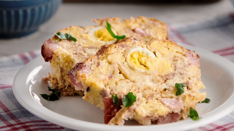 Húsvéti töltött hús, fürj tojással