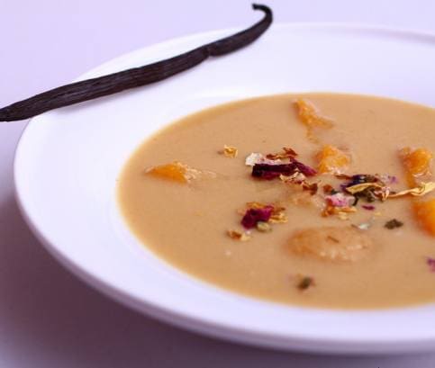 Vaníliás körtekrémleves