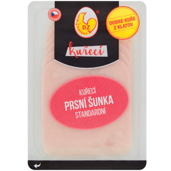 DZ Klatovy Kuřecí prsní šunka standardní krájená