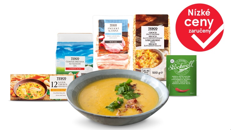 Sváteční hrachová polévka