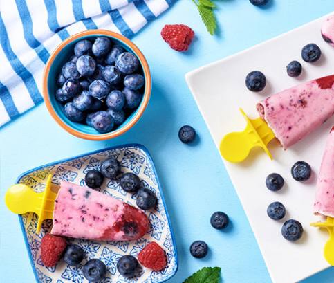 Mrazený jogurt s ovocím