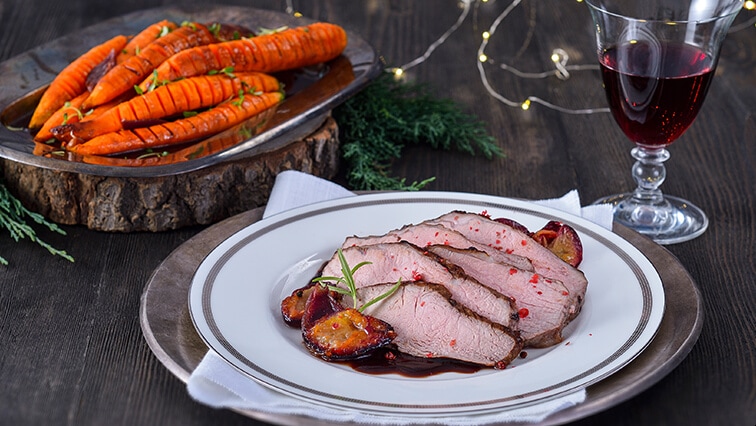 Hovädzie stehno s pikantnou slivkovou omáčkou