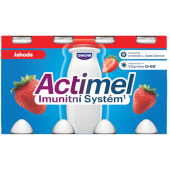 Danone Actimel Probiotický jogurtový nápoj jahodový