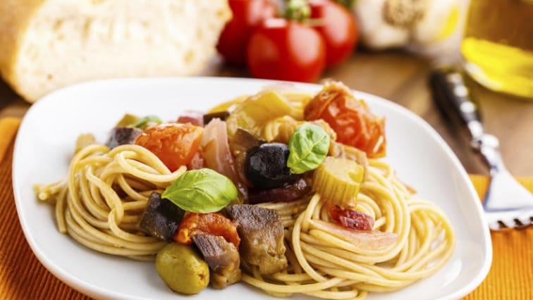 Špagety po francouzsku s ratatouille