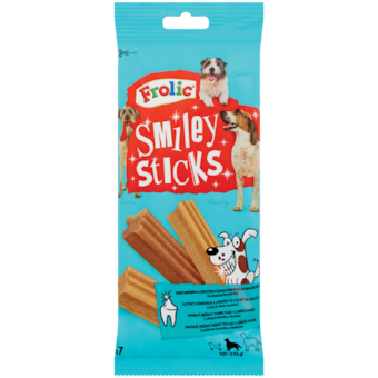 Frolic Smiley Sticks s příchutí kuřecího a hovězího