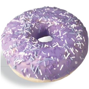 Donut s borůvkovou náplní