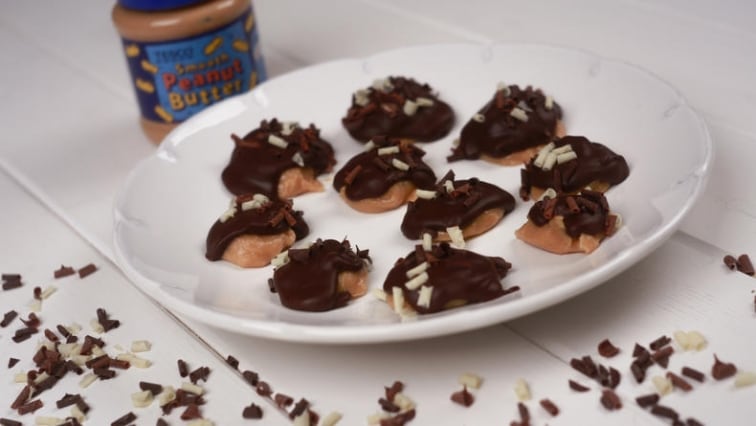 Čokoládové pusinky s arašídovým máslem