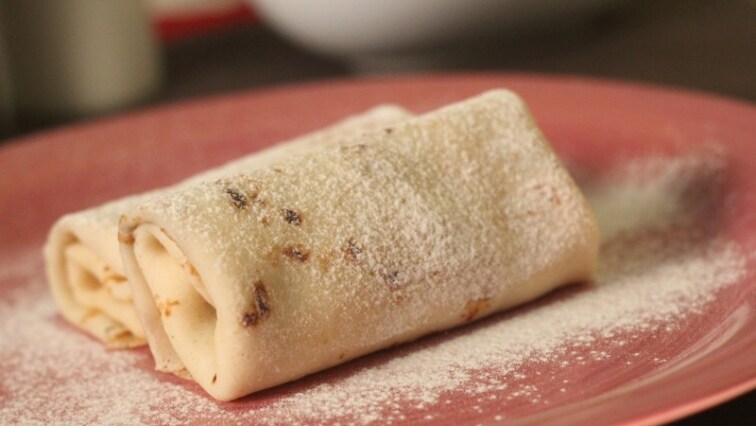 Diós-tejszínes palacsinta