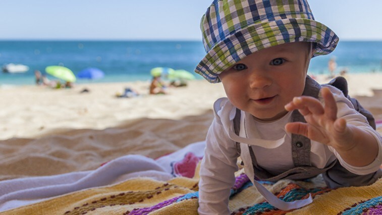 Kisgyermekkel a hőségben