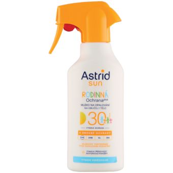 Astrid Sun Rodinná ochrana plus mléko na opalování na obličej i tělo SPF 30