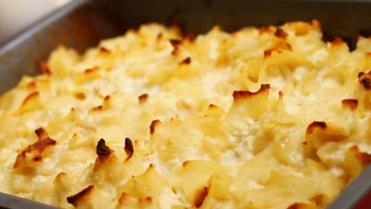 Rakott túrós tészta