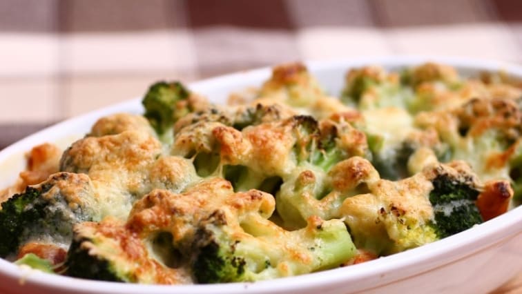 Sajtos rakott brokkoli