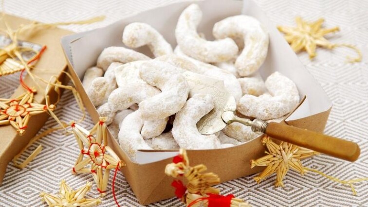 Vanilkové rohlíčky z vlašských ořechů