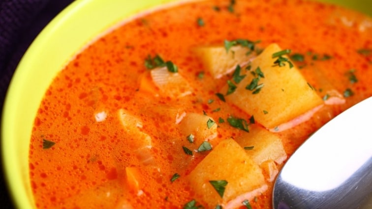 Krumpli leves szabolcsiasan