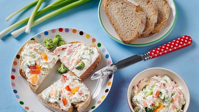 Zöldséges sajtkrém