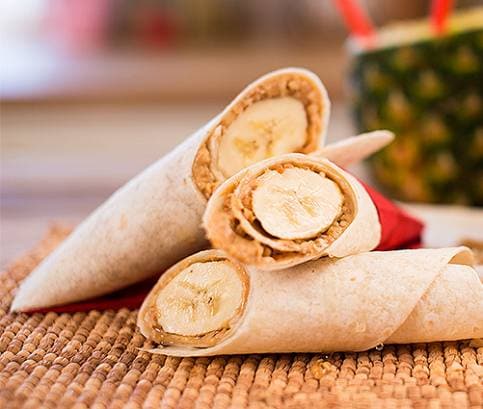 Banánový hotdog s orieškami