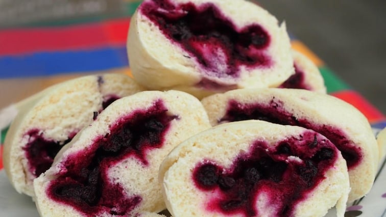 Borůvkové hrníčkové knedlíky