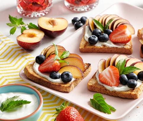 Toasty s ovocím