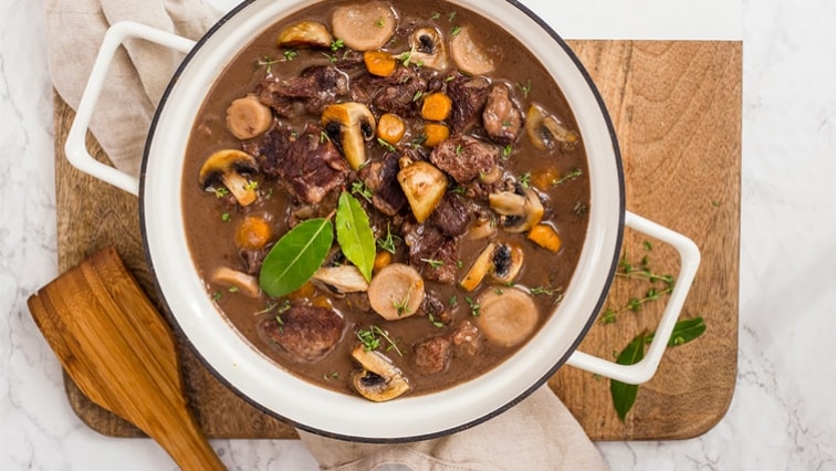 Hovädzie so šampiňónmi