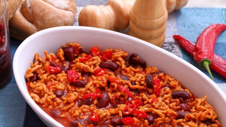 Mexikói chilis bab hagymával