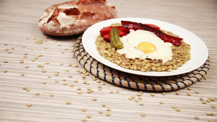 Novoroční čočka na kyselo