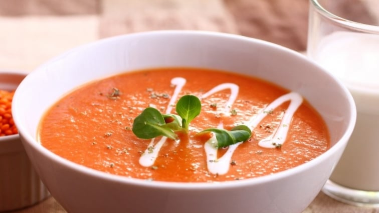 Vörös lencse krémleves