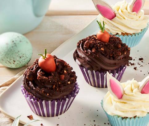 Mrkvové a zajačikové veľkonočné mafiny