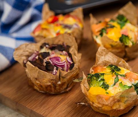 Vajíčkový raňajkový mafin