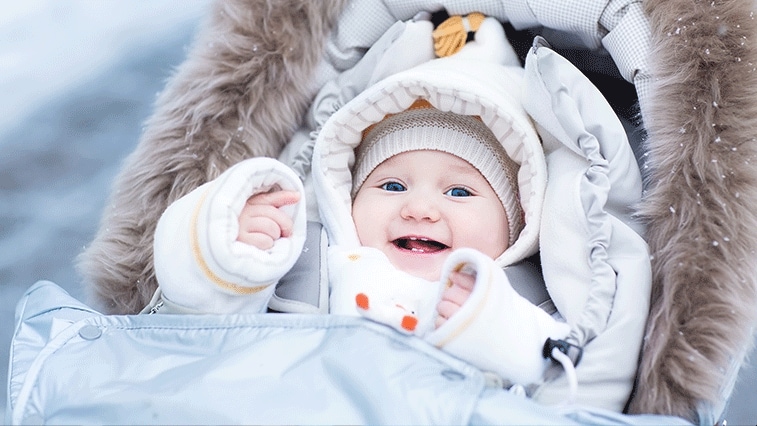 5 tipů, jak obléct miminko v zimě (do fusaku, do nosítka, do kočárku)