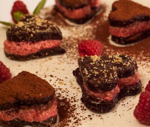 Valentínske raw srdiečka