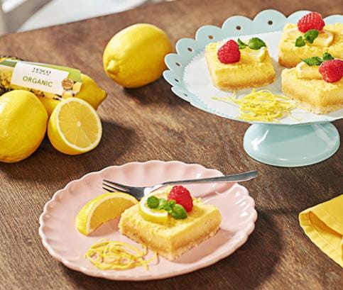 Bezlepkové citrónové rezy z mandľovej a kokosovej múky s javorovým sirupom