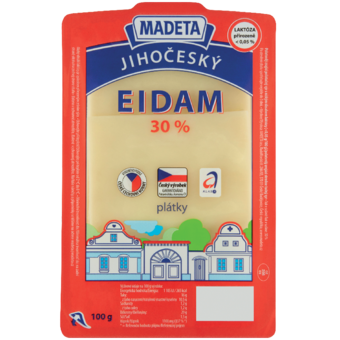 Madeta Jihočeský Eidam plátky 30%