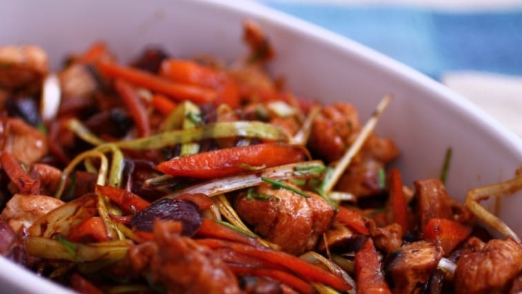 Gyömbéres-szójás csirke