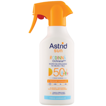 Astrid Sun Rodinné mléko na opalování ve spreji SPF 50