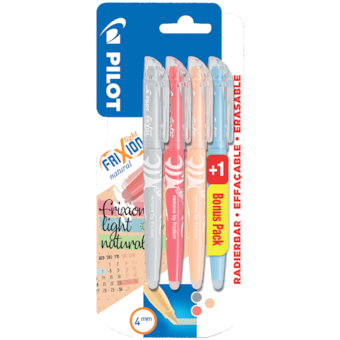 Pilot FriXion Light Natural Sada zvýrazňovačů 3+1