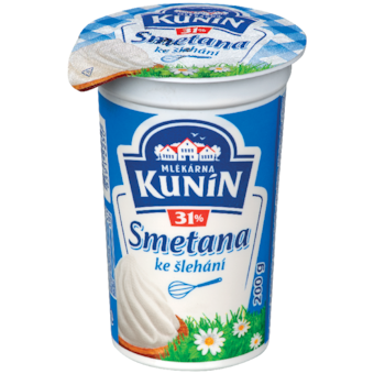 Mlékárna Kunín Smetana ke šlehání 31%