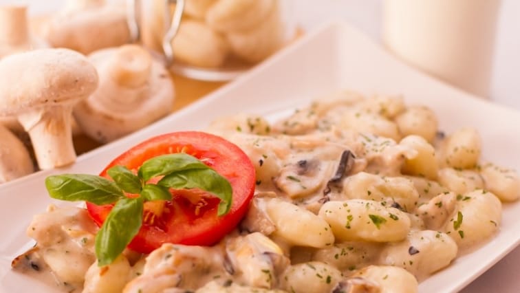 Tejszínes csirkés gnocchi