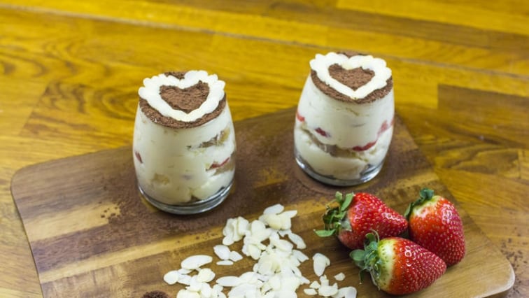 Borůvkový dezert s mascarpone do skleničky