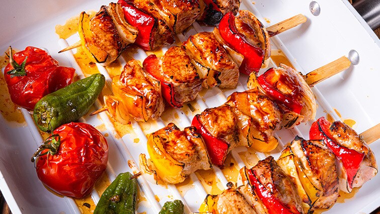 Grilované kuřecí špízy