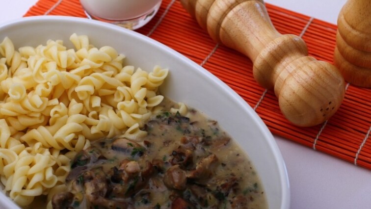 Tejszínes-gombás zúza