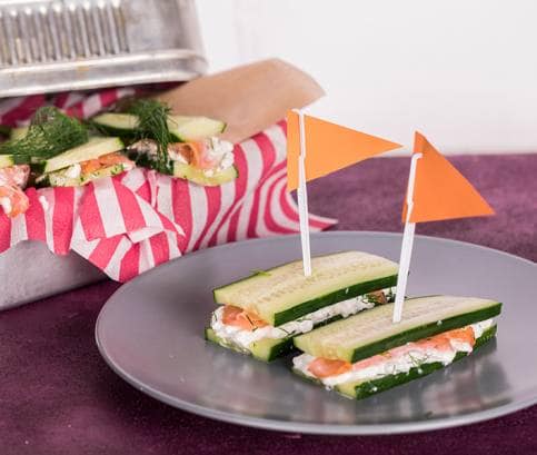 Gluténmentes uborkás szendvics