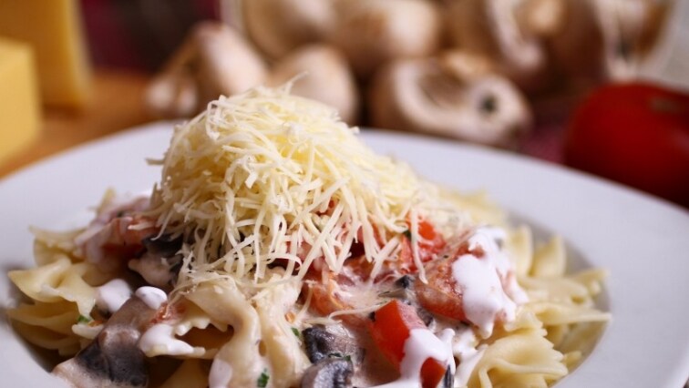 Masnitészta gombával