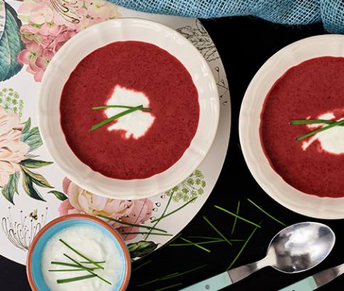 Krémová polévka z červené řepy