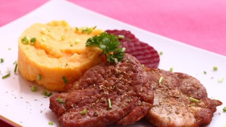 Roston szűzpecsenye édesburgonyával